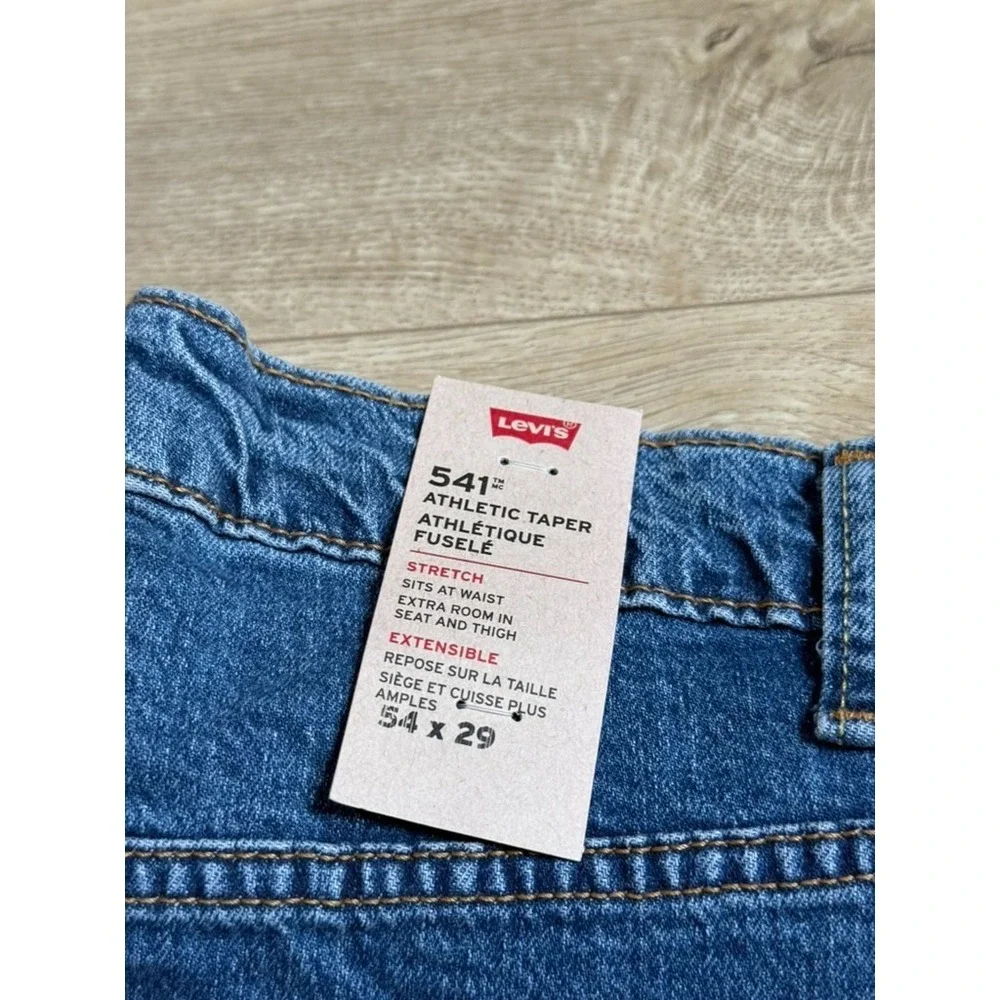 NWT Mens Levis 541 athletic taper stretch jeans Big & Tall size 54x29 (50x28)